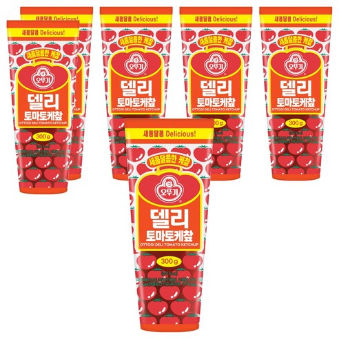 오뚜기 델리 토마토 케찹, 300g, 6개