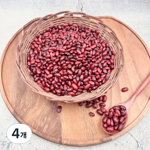 뜰안애 국내산 적강낭콩, 300g, 4개