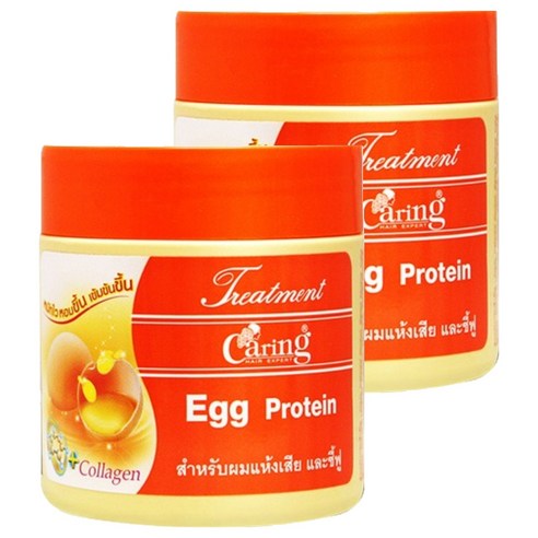 케어링 에그 프로틴 헤어 트리트먼트 대용량, 500ml, 2개