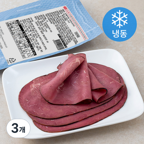 에쓰푸드 존쿡델리미트 비프파스트라미 (냉동), 240g, 3개