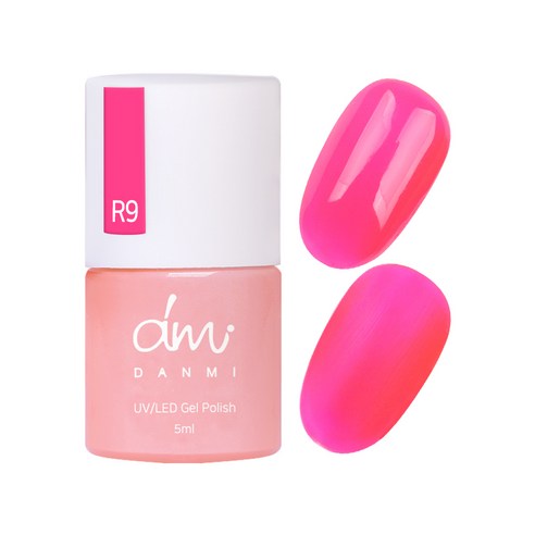 단미 컬러 네일젤, R9 네온 체리, 5ml, 1개