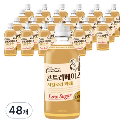 칸타타 콘트라베이스 저칼로리 라떼, 500ml, 48개