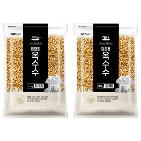 더담은 팝콘용 옥수수, 10kg, 2개