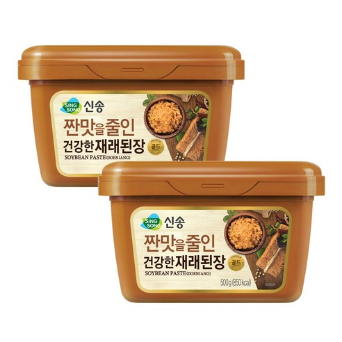 짠맛을줄인 건강한 재래된장, 500g, 2개