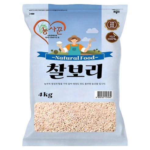 황금빛 풍요를 식탁에 담다: 농사꾼 국산 찰보리쌀의 깊은 풍미 찰보리쌀