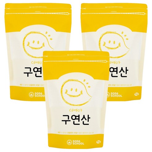소다스쿨 구연산, 1kg, 3개