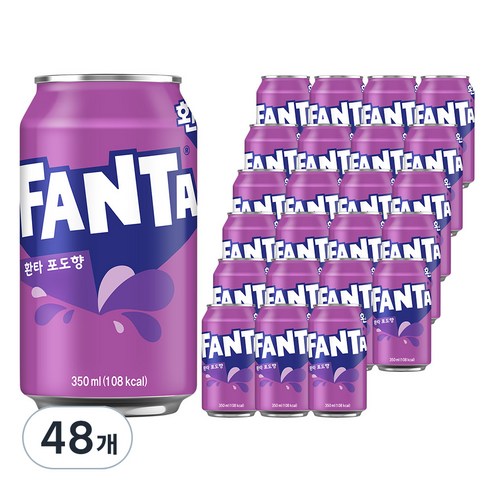 환타 포도향, 350ml, 48개