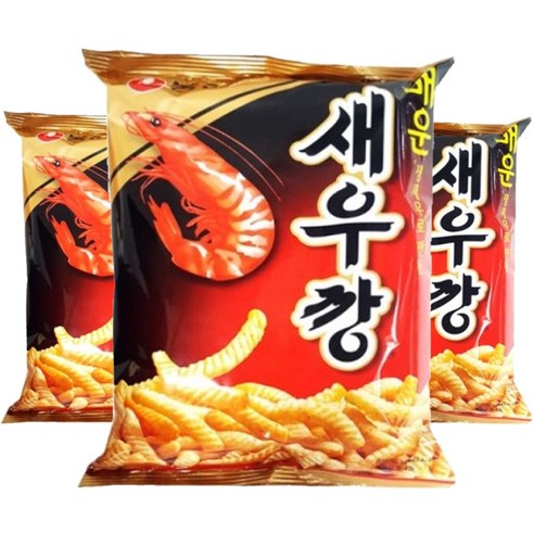 새우깡 매운새우깡, 90g, 3개