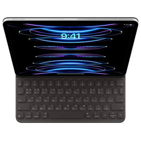 Apple 정품 Smart Keyboard Folio iPad Pro / Air 호환용, 블랙, 한국어