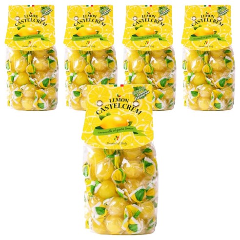 포지타노 카스텔크램 레몬 캔디, 200g, 5개
