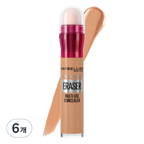 메이블린 뉴욕 에이지 리와인드 스틱 컨실러 6ml, 미디엄, 6개