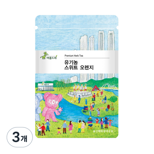 아름드레 유기농 스위트 오렌지 삼각티백, 1.5g, 25개입, 3개