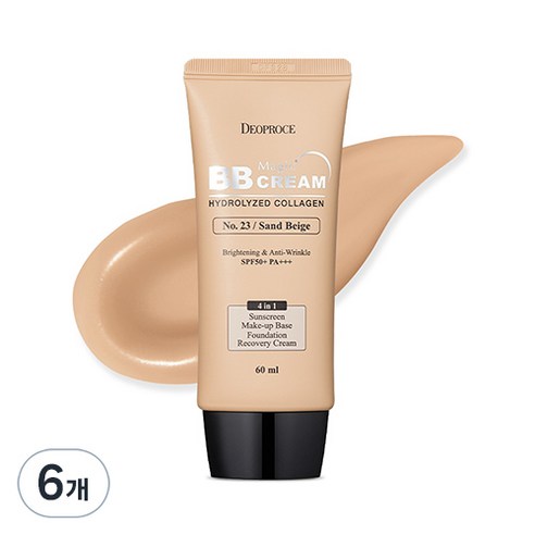 디오프러스 매직 비비크림 SPF50+ PA+++, 샌드베이지, 60ml, 6개