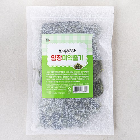 주일 하루반찬 염장미역줄기, 500g, 1개