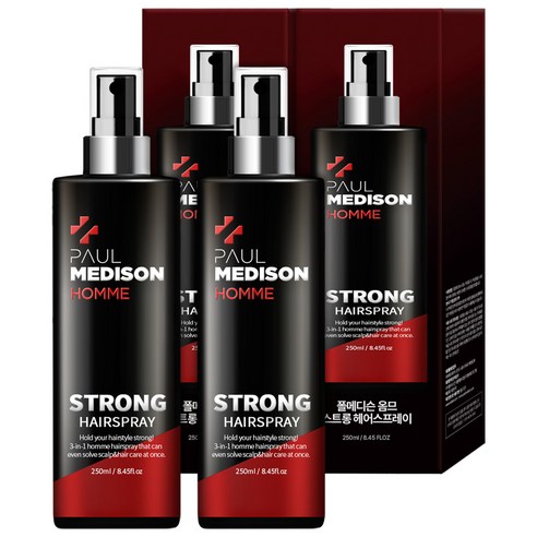 폴메디슨 옴므 스트롱 헤어스프레이, 2개, 250ml