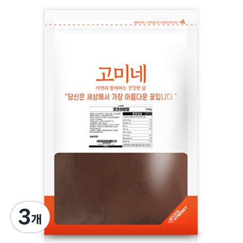고미네 코코아 분말, 100g, 1개입, 3개