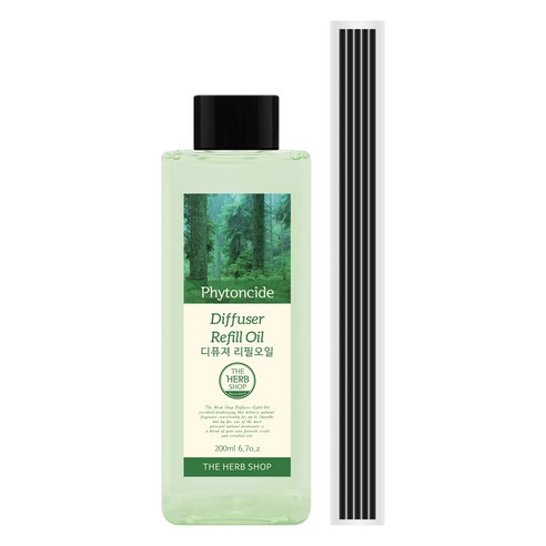 더허브샵 디퓨저 리필 오일, 피톤치드, 200ml, 1세트