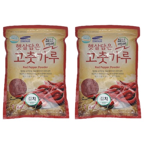 일년래래 햇살담은 중국산 김치용 고춧가루, 1kg, 2개