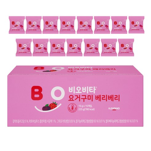 비오비타 일동제약 요거구미 15g, 베리베리맛, 225g, 4개