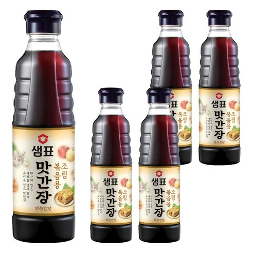 샘표 조림볶음용 맛간장, 500ml, 5개