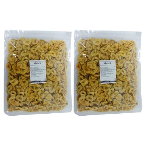 고미네 바나나칩, 1kg, 2개