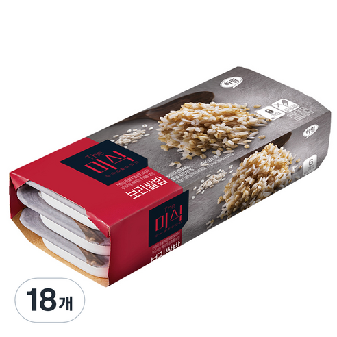 The미식 보리쌀밥, 180g, 18개