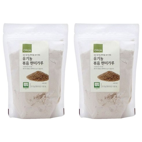 올가홀푸드 유기농 볶음 현미가루, 250g, 2개