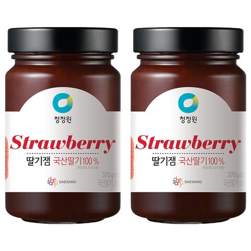청정원 딸기잼, 2개, 370g
