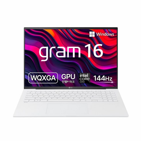 LG전자 2024 그램 16 코어Ultra5 인텔 14세대, 스노우 화이트, 256GB, 16GB, WIN11 Home, 16Z90S-GA5CK