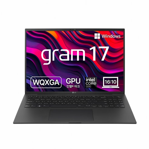 LG전자 2024 그램 17 코어Ultra5 옵시디안 블랙, 512GB × 16GB × WIN11 Home × 17Z90S-GA5BK 섬네일