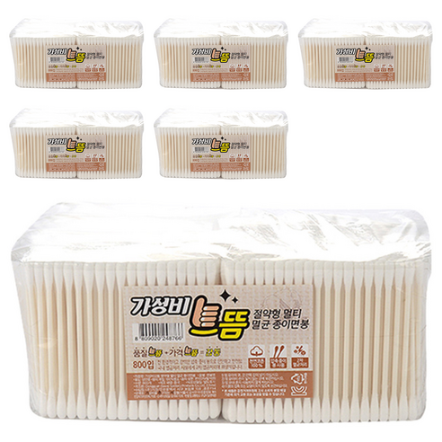 가성비 으뜸 절약형 멀티 멸균 종이 면봉, 100개입, 48개