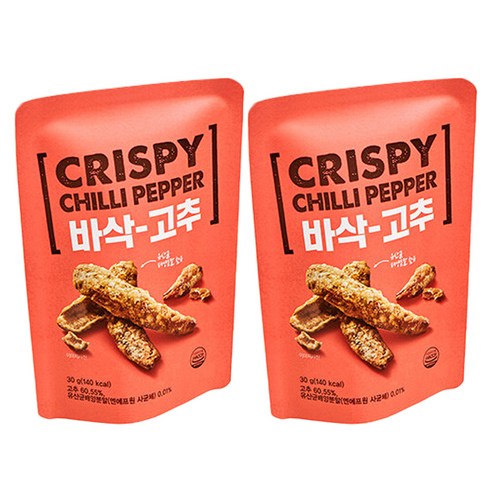 에치와이 바삭-고추, 30g, 2개