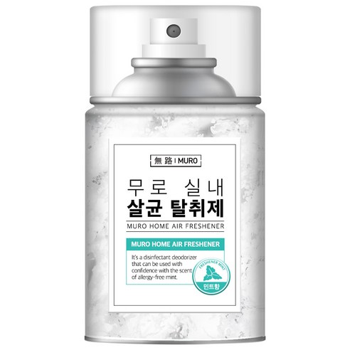 무로 실내 에어컨 살균 탈취제 민트향, 155g, 1개