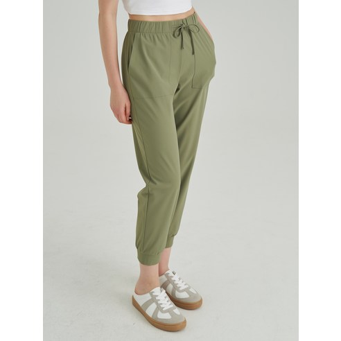 ELLE PARIS의 시원하고 편안한 여성 쿨터치 링클프리 스트레치 조거 팬츠