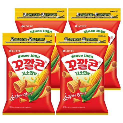 꼬깔콘 고소한맛, 235g, 4개