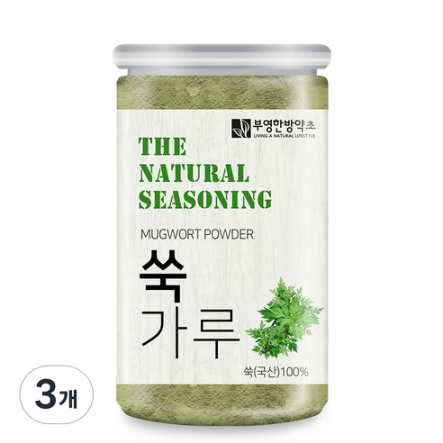부영한방약초 쑥 가루, 130g, 3개