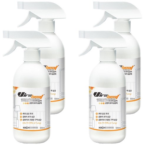 바이로비트 곰팡이 포자 살균제, 500ml, 4개