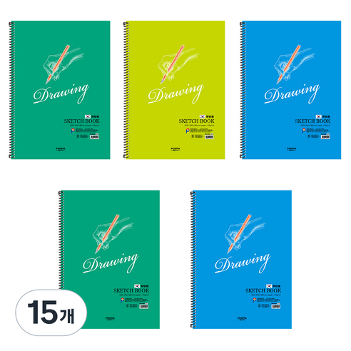 펜피아 3000 스케치북 랜덤발송, 8절, 15매, 15개
