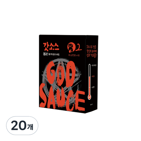 갓소스 만능양념소스 2단계 맛있게 매운맛, 60g, 20개