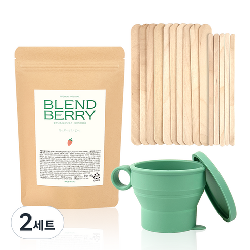 블렌드베리 화이트바닐라 셀프 왁싱 키트 모든부위용 150g, 2개