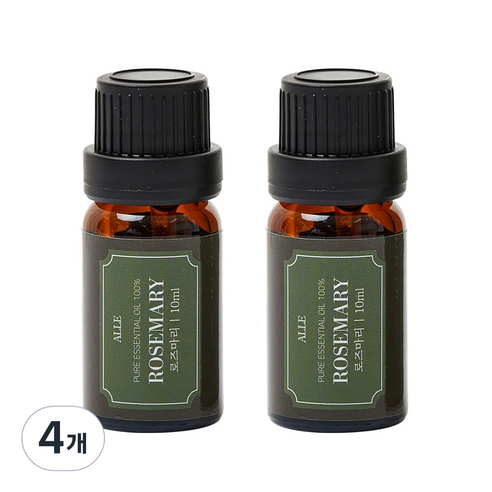 알레 비건 아로마 에센셜 오일 로즈마리, 10ml, 4개