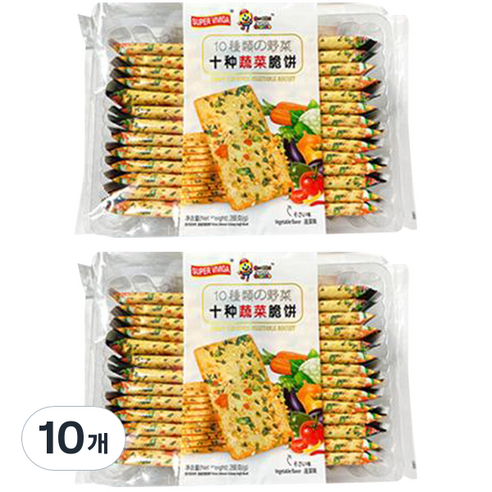 슈퍼비비가 크리스피 10가지 야채맛 비스킷, 288g, 10개