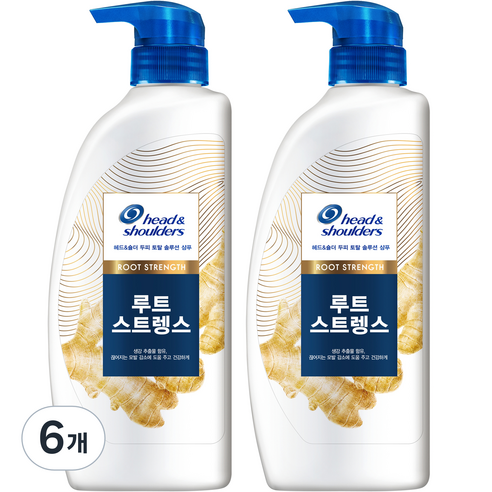 헤드앤숄더 루트 스트렝스 두피 토탈 솔루션 샴푸, 6개, 550ml