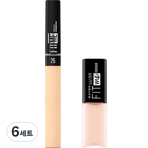 메이블린 NEW 핏미 컨실러 6.8ml + 미니 컨실러 2.8ml 세트, 25 미디엄(핏미 컨실러), 10 라이트(미니 컨실러), 6세트