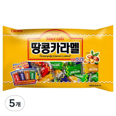 땅콩카라멜, 720g, 5개