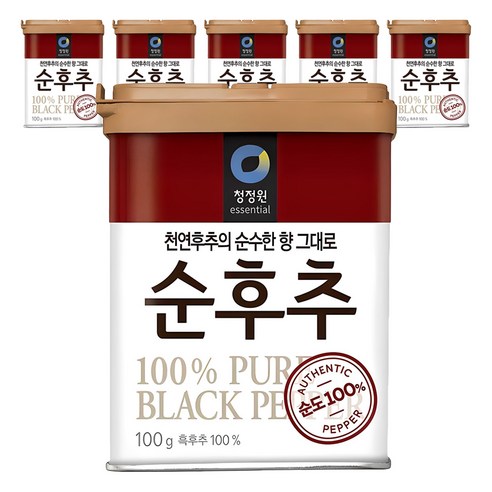 청정원 순후추, 100g, 6개