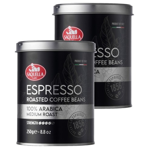 사켈라 100% 아라비카 미디엄 로스트 빈 커피, 250g, 2개, 홀빈(분쇄안함)