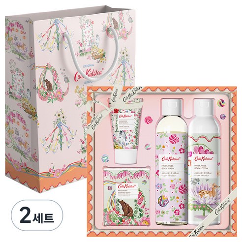 캐스키드슨 머스크로즈 배스 바디케어 선물세트, 2세트