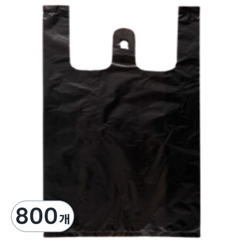 손잡이 마트 비닐봉투 검정 4호, 15L, 800개