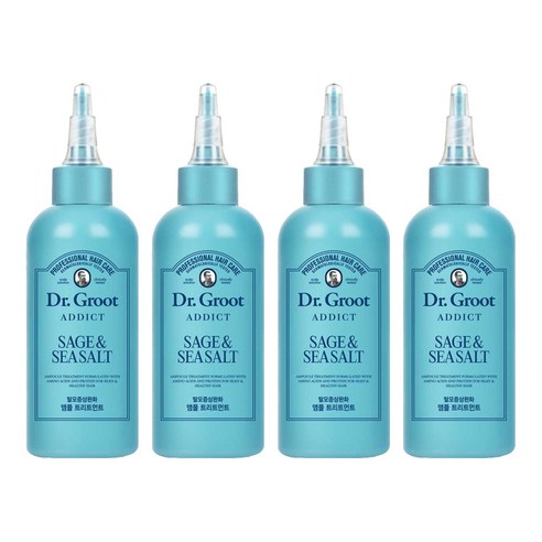 닥터그루트 애딕트 탈모기능성 앰플 트리트먼트 세이지 앤 씨솔트 퍼퓸향, 180ml, 4개